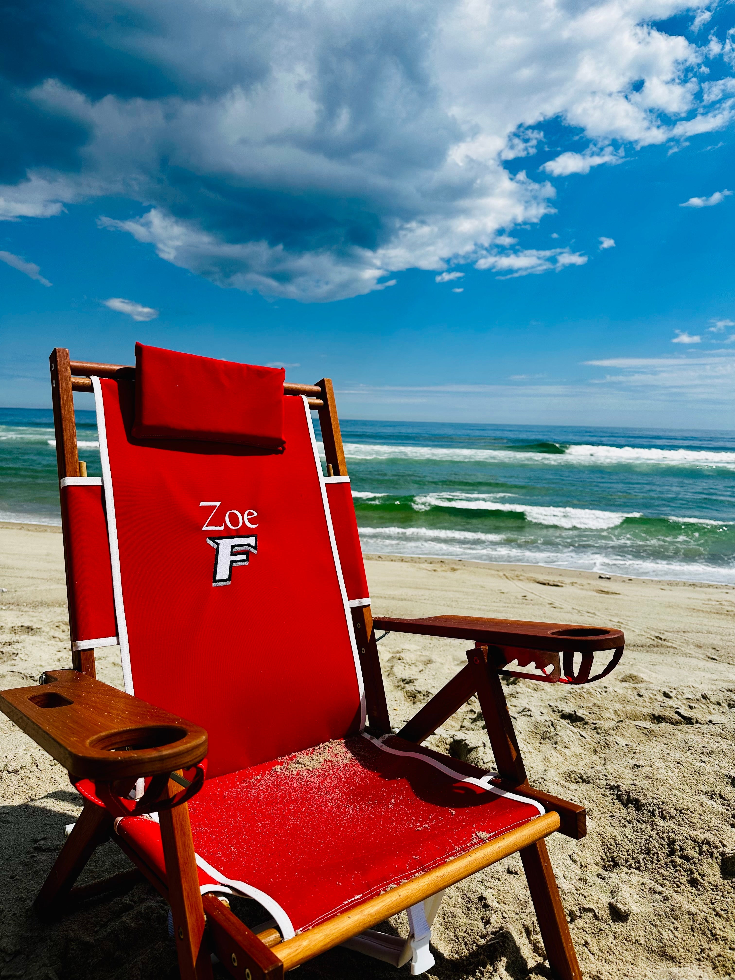 Fairfield University beach chair