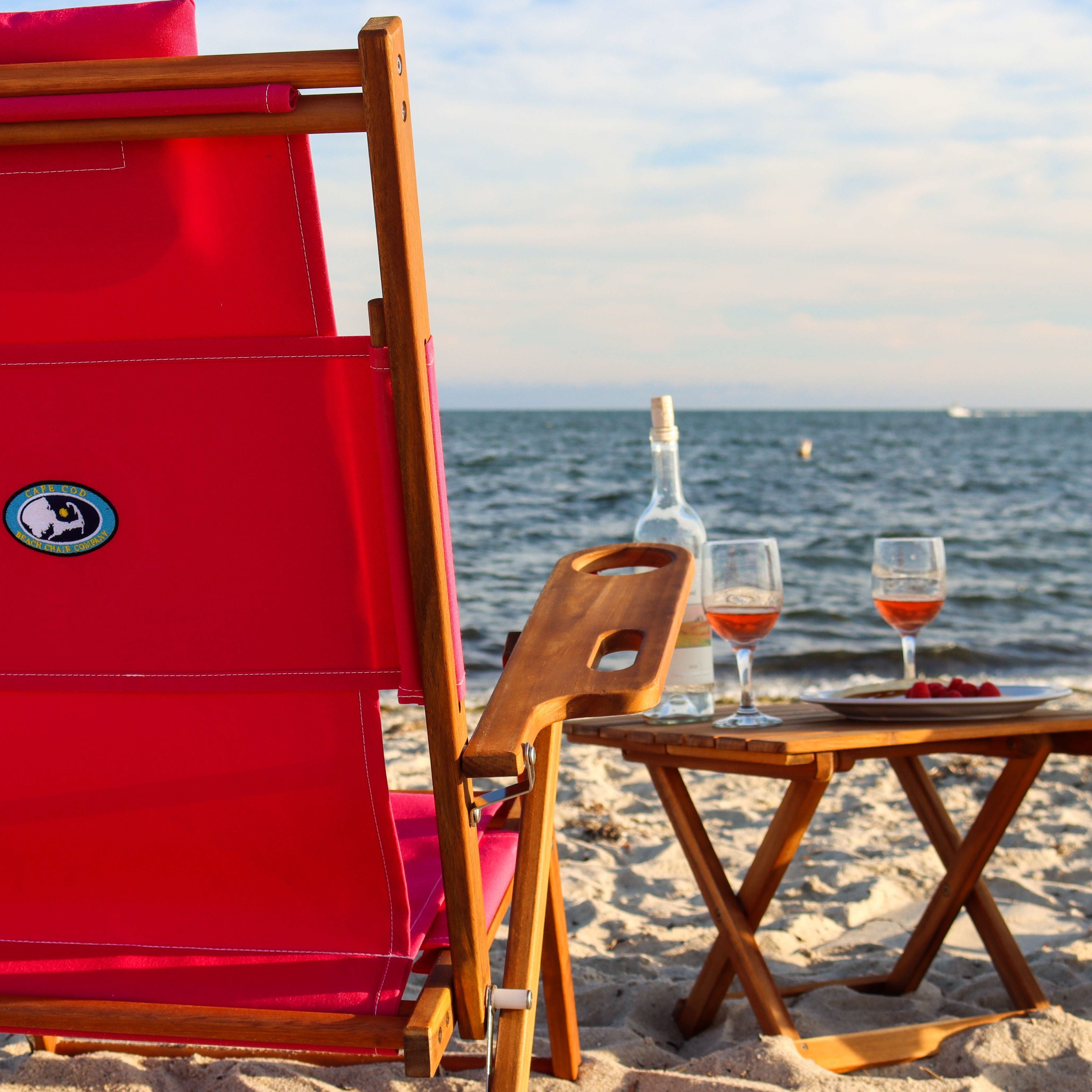Our beach tables are a compact and portable additional to your beach setup