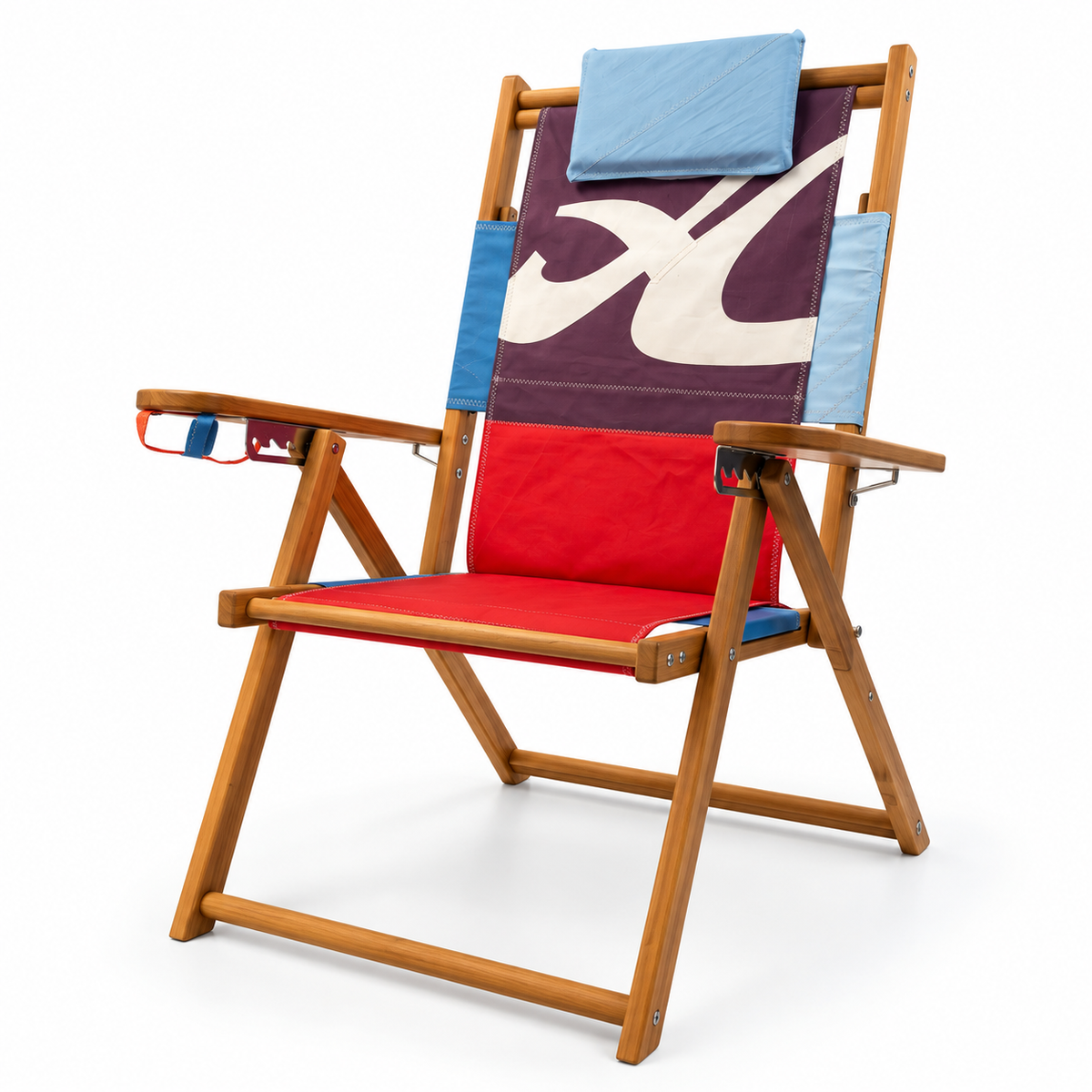 Custom Sailcloth Beach and Deck Chair
