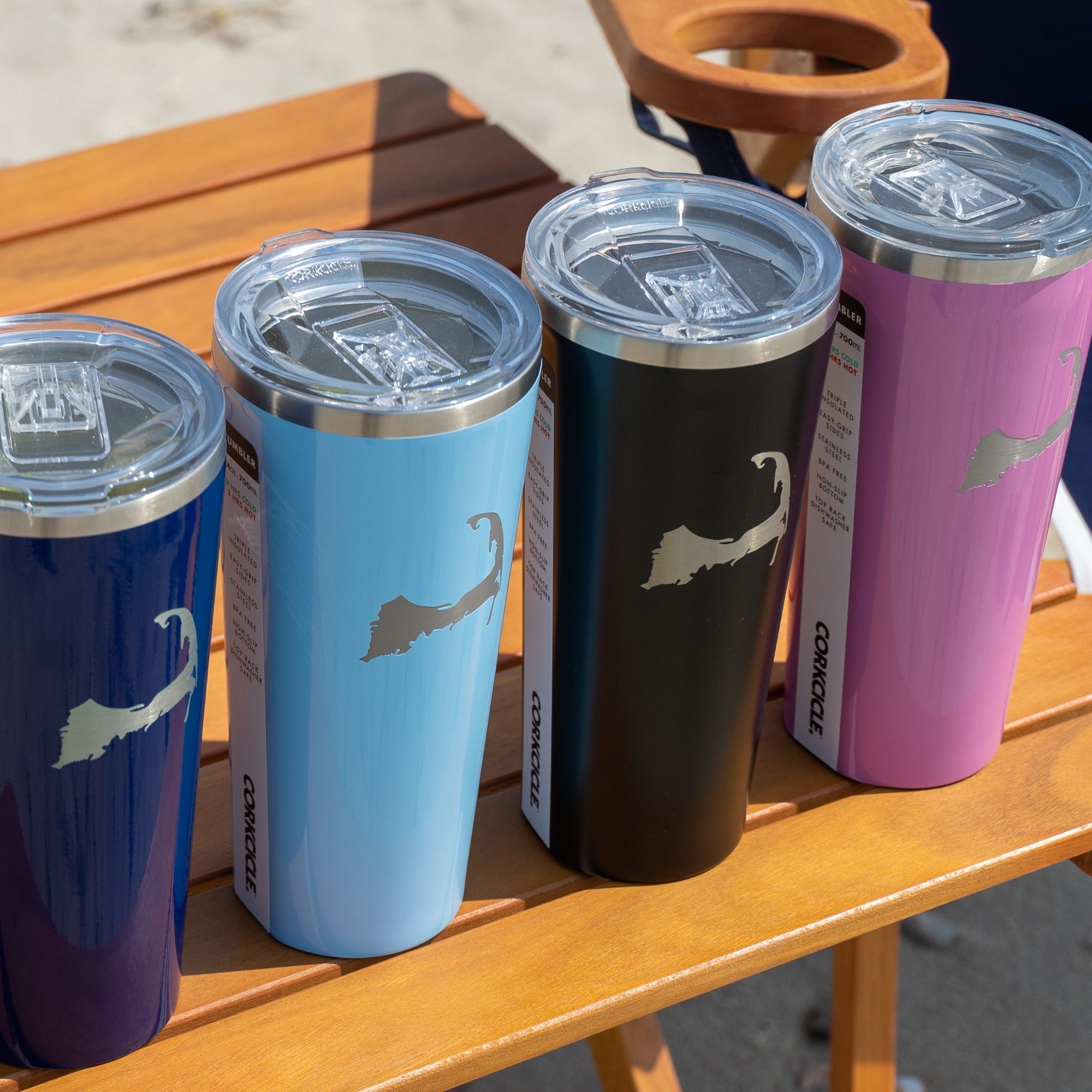 Cape cod corkcicle drink tumblers