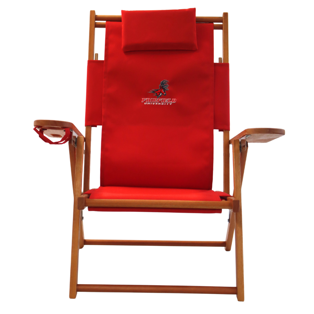 Fairfield University Stag Logo Beach Chair