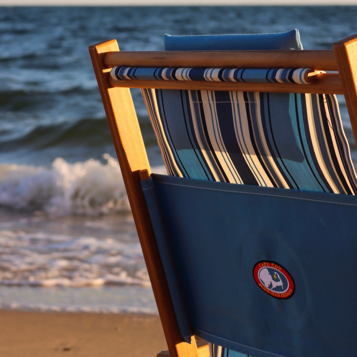 Nauset Recliner- Tradewinds Nautical Stripe