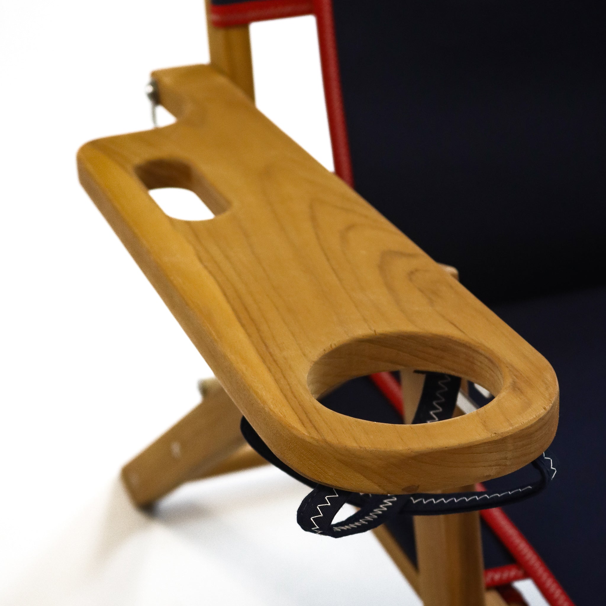 Premium Teak Wood Grain on Yacht Club Beach Chair