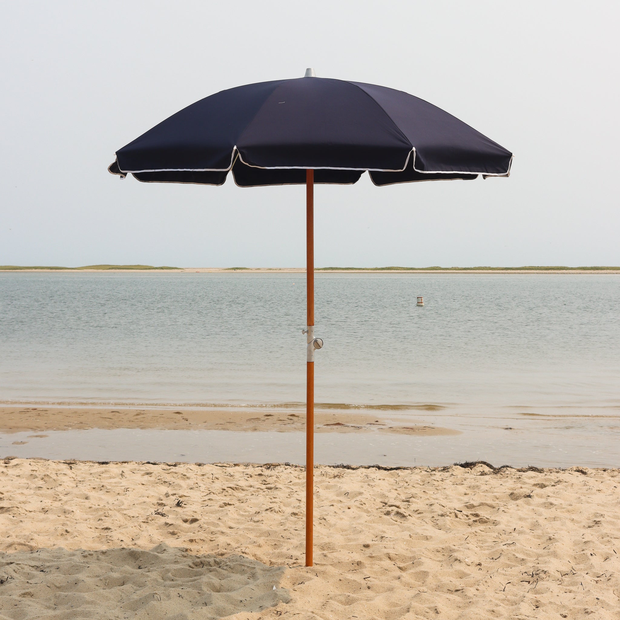 Navy Premium Beach Umbrella in Chatham Cape Cod