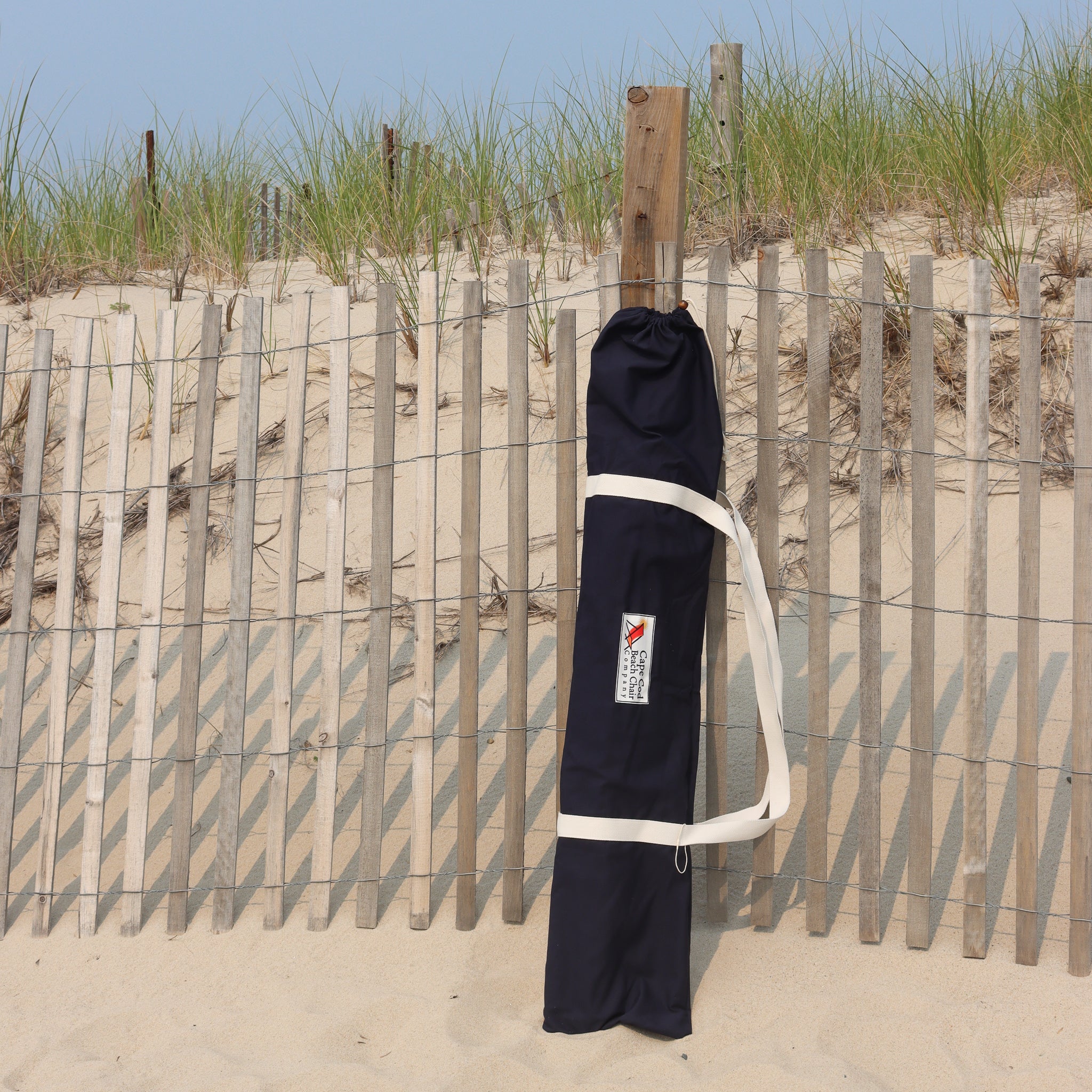 Matching carrying bag for navy beach umbrella