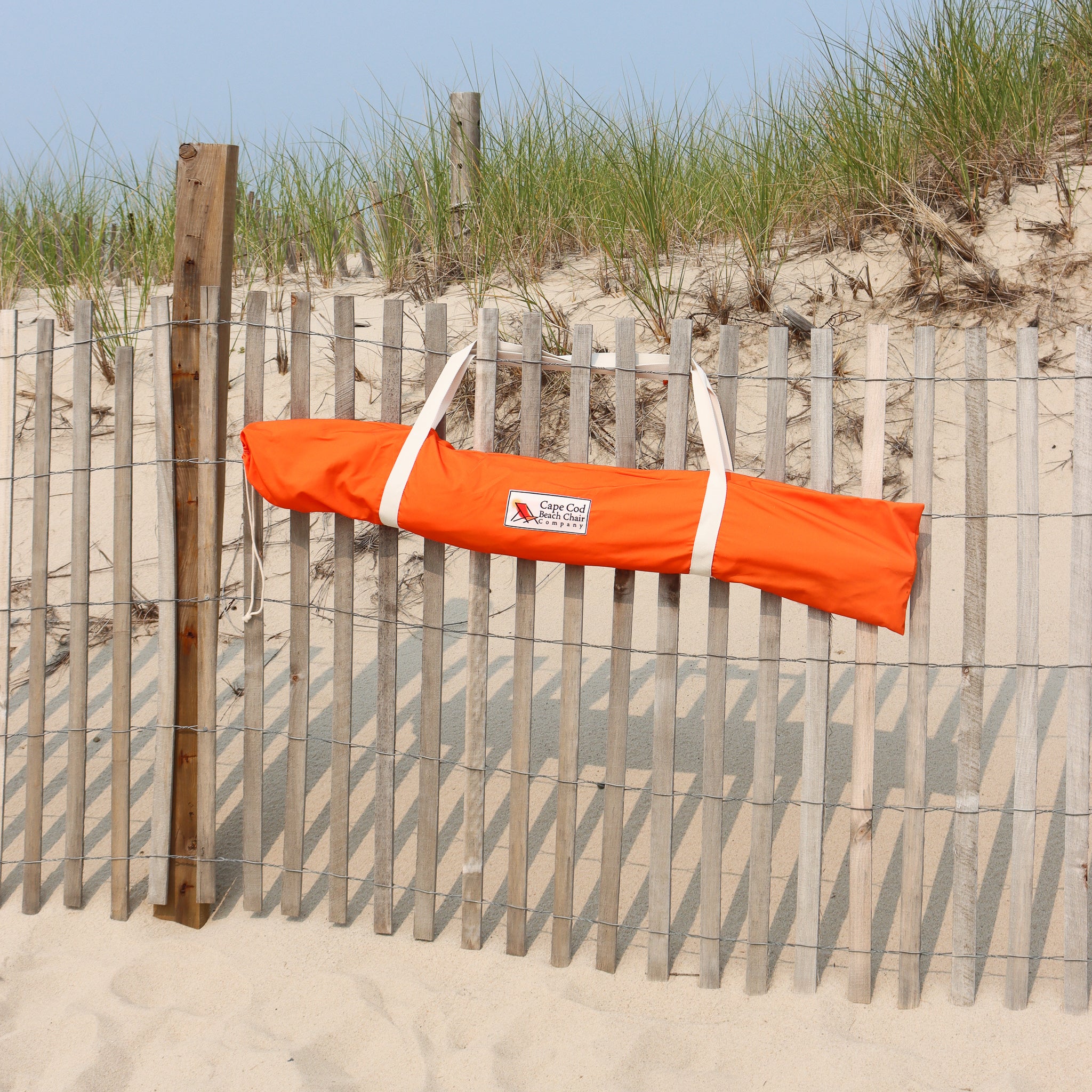 Orange carrying bag for premium rainbow beach bag