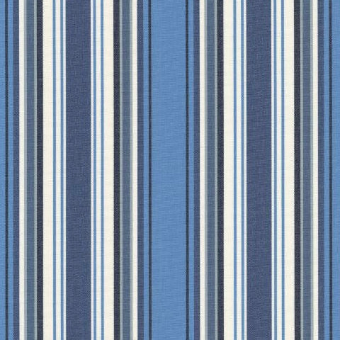 Limited Edition Blue and White Striped Fabric Swatch for Wooden Beach Chair