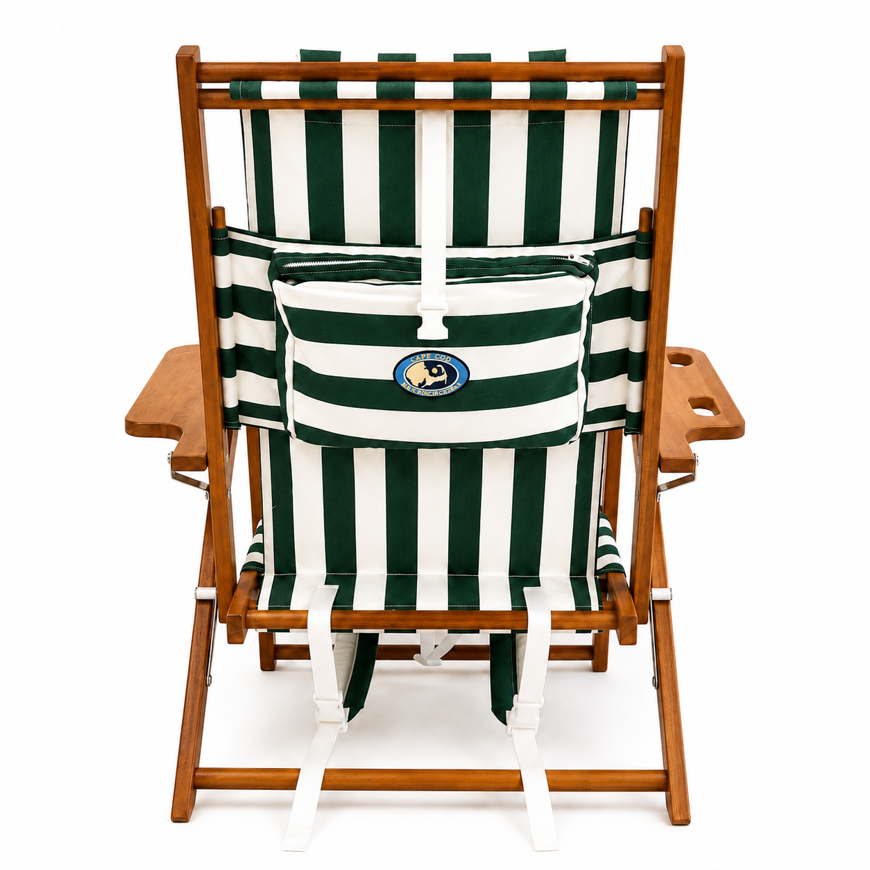Great Island Backpack Chair- Green Cabana Stripe