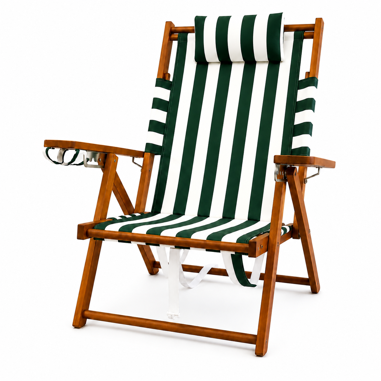 Great Island Backpack Chair- Green Cabana Stripe