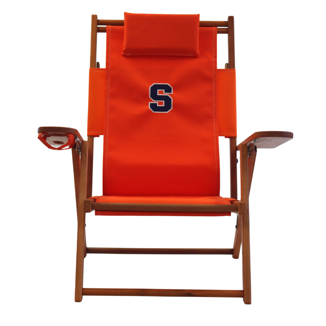 Syracuse University Logo Beach Chair-Orange