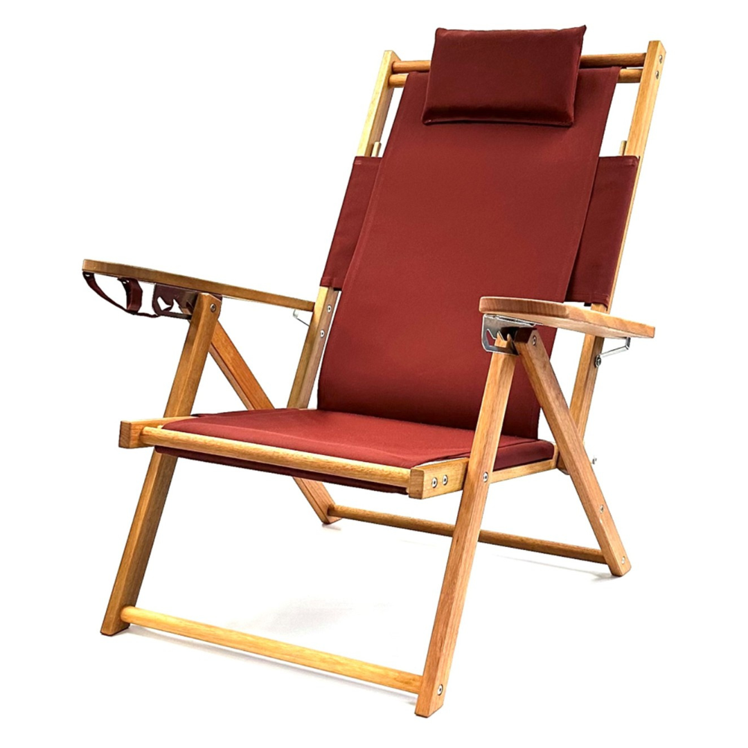 Nauset Recliner Beach Chair- Burgundy
