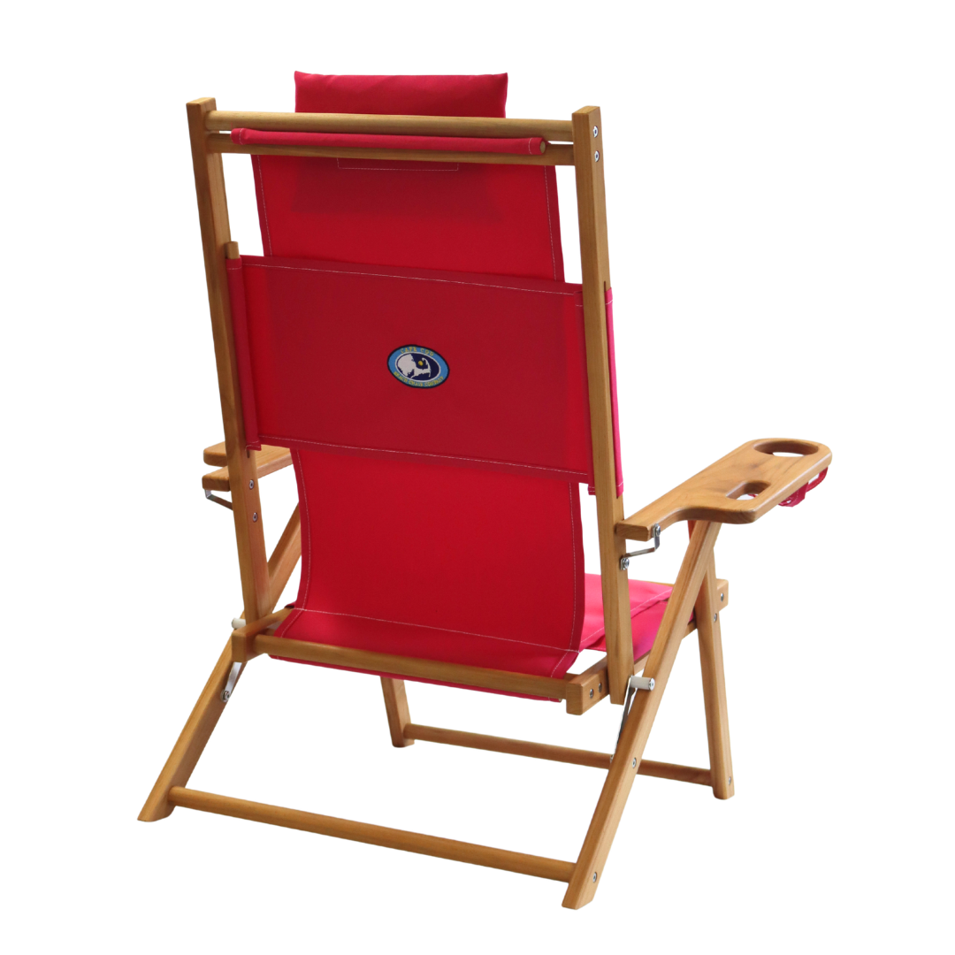 Teak Nauset Recliner- Pink