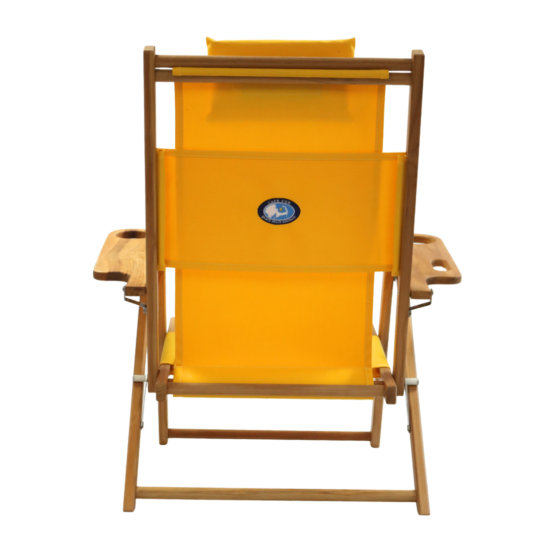 Teak Nauset Recliner- Yellow