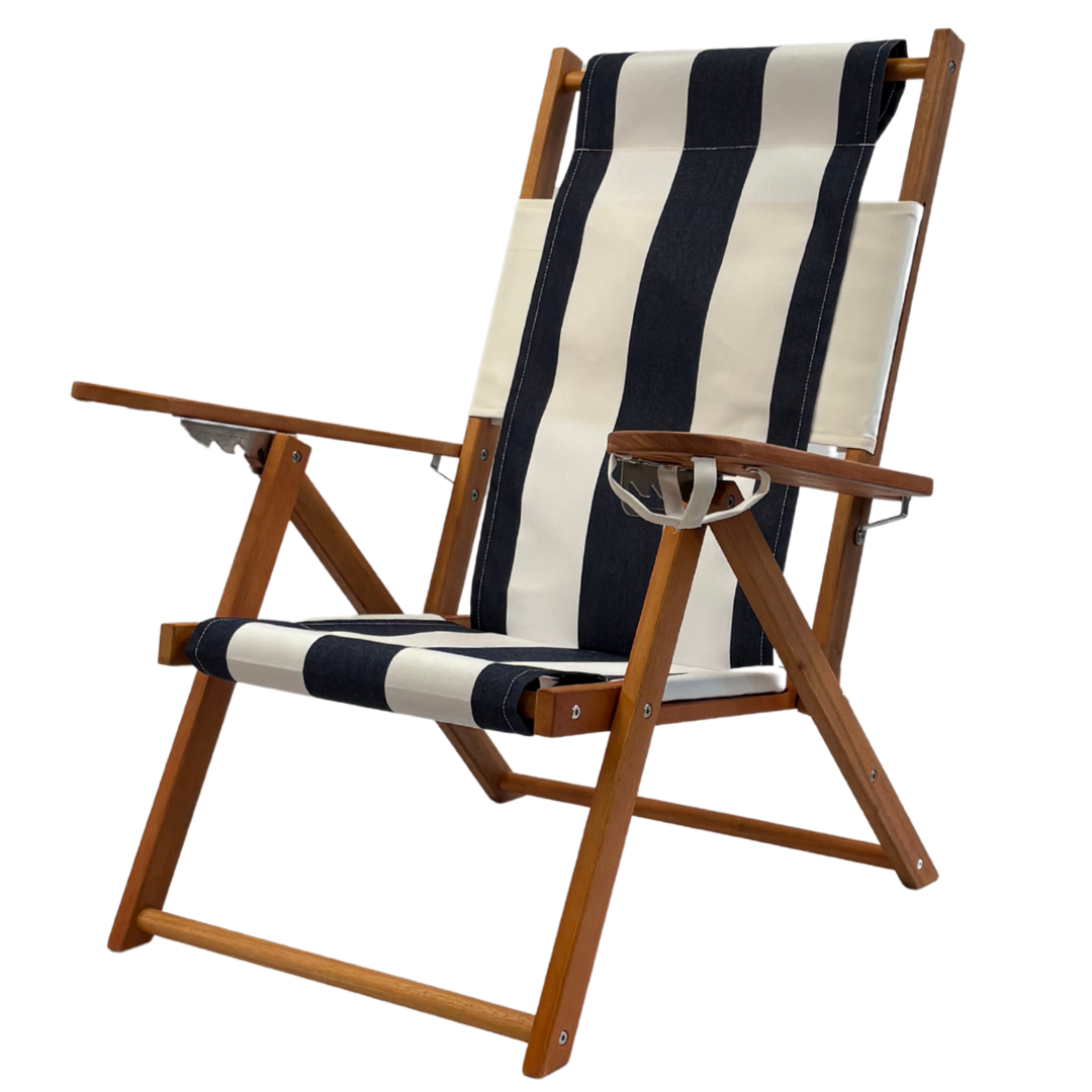 Surfside Recliner- Navy Stripe