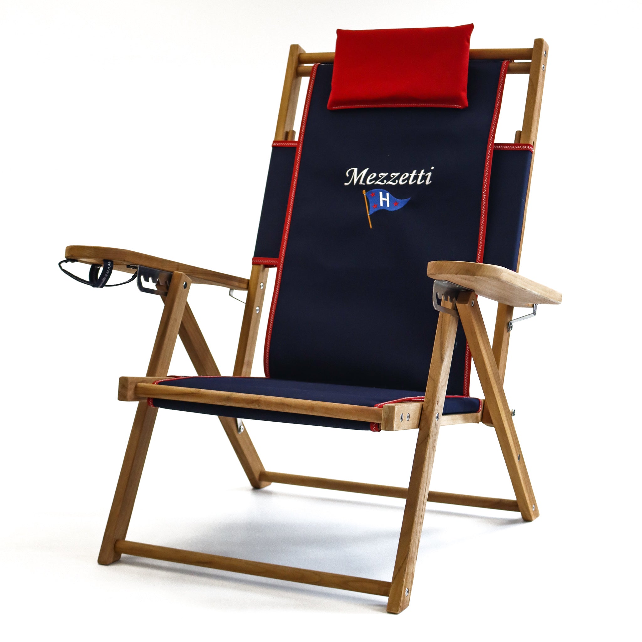 Personalized Wood Beach Chair for Yacht Club