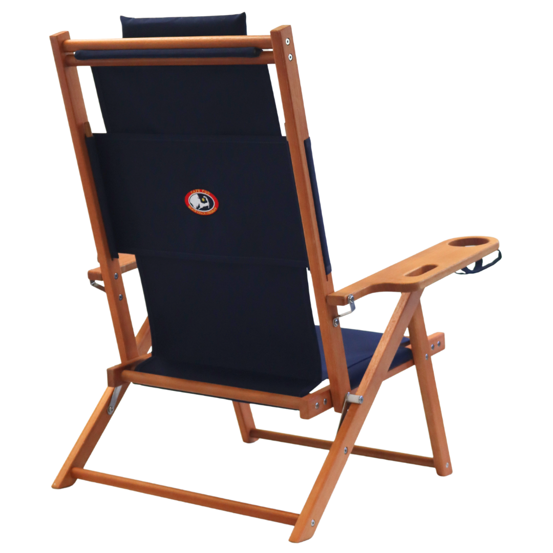 Syracuse University Logo Beach Chair-Navy Blue