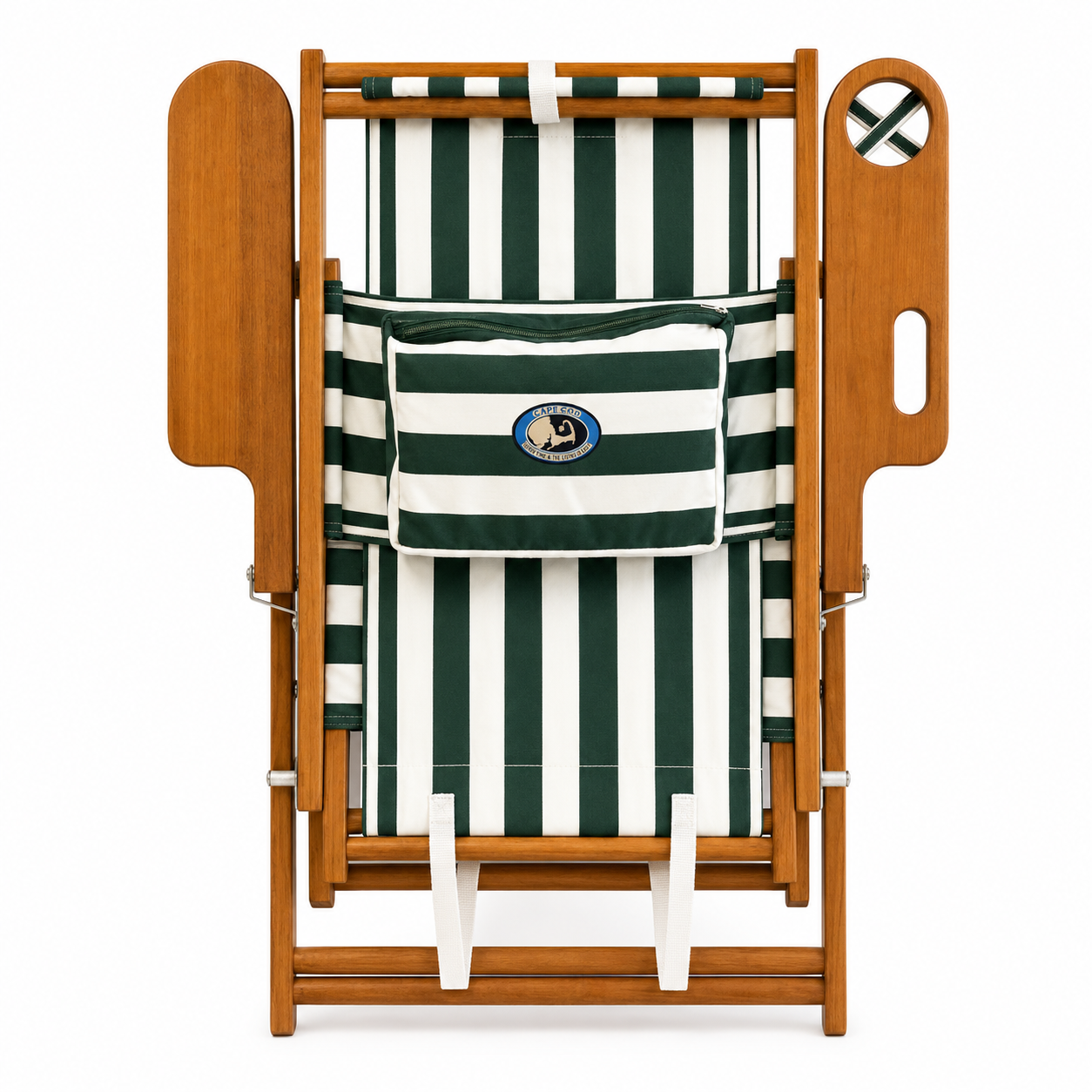 High Tide Backpack Chair- Green Cabana Stripe