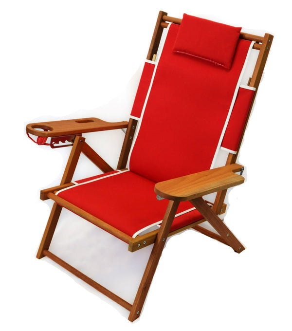 Nauset Recliner Trimmed Red
