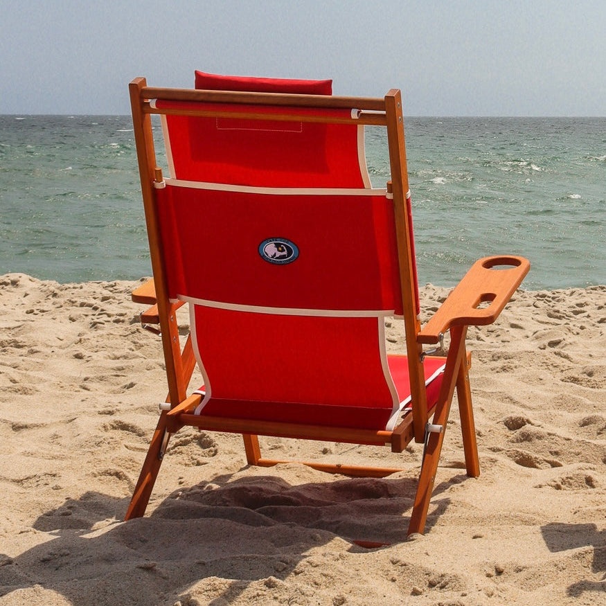 Nauset Recliner Trimmed Red