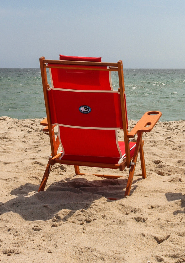 Nauset Recliner Trimmed Red