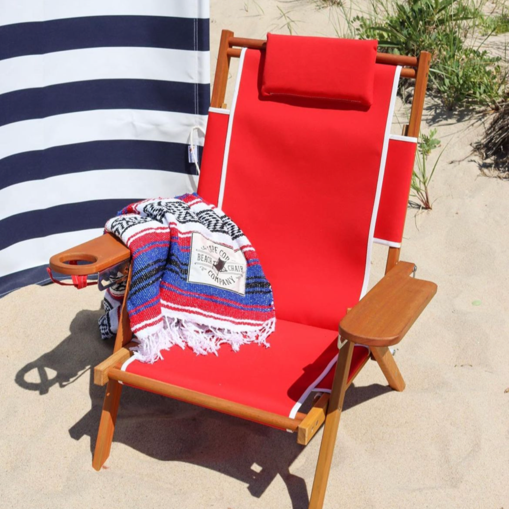 Nauset Recliner Trimmed Red