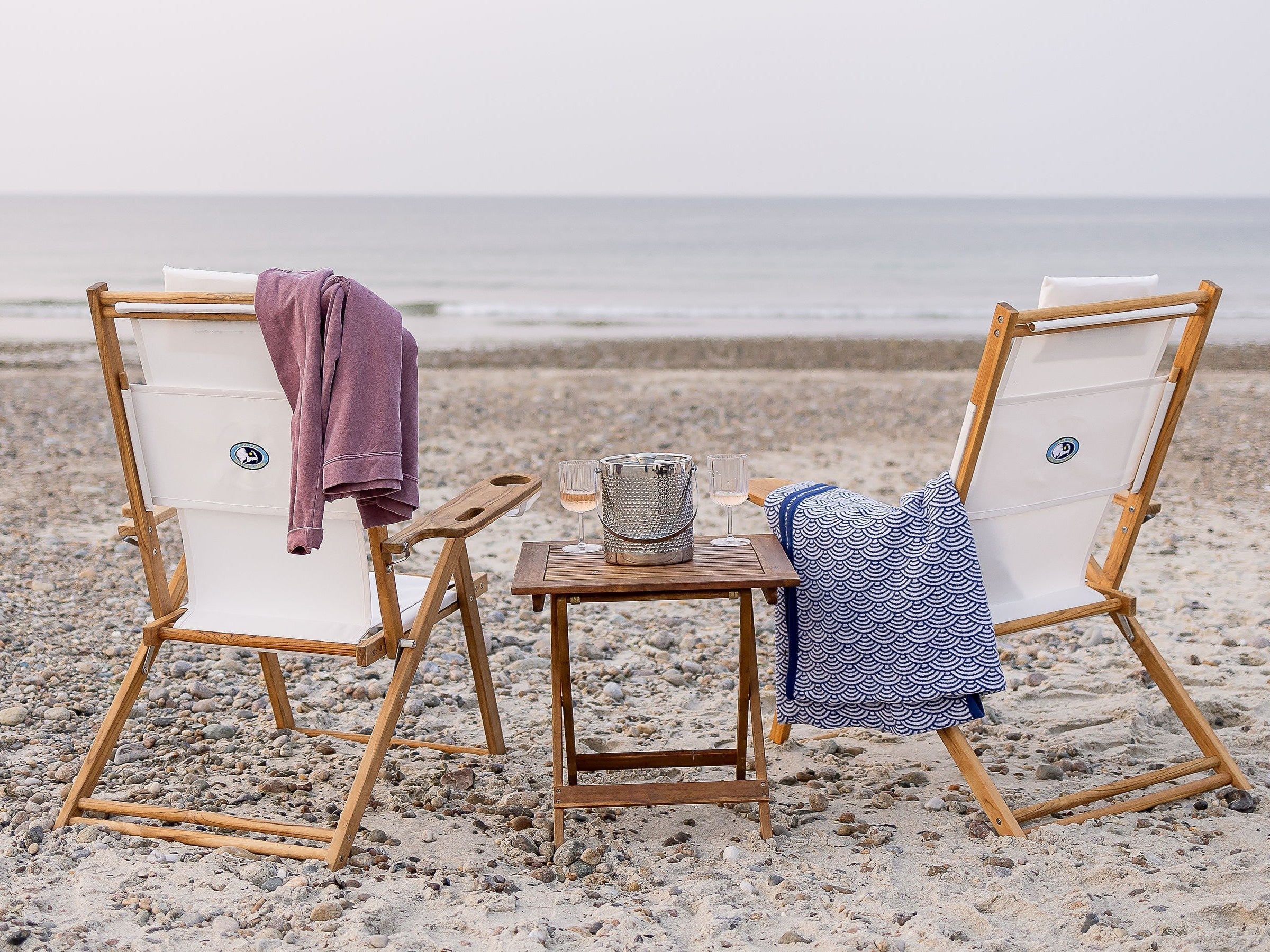 beach picnic scene on Nantucket Island