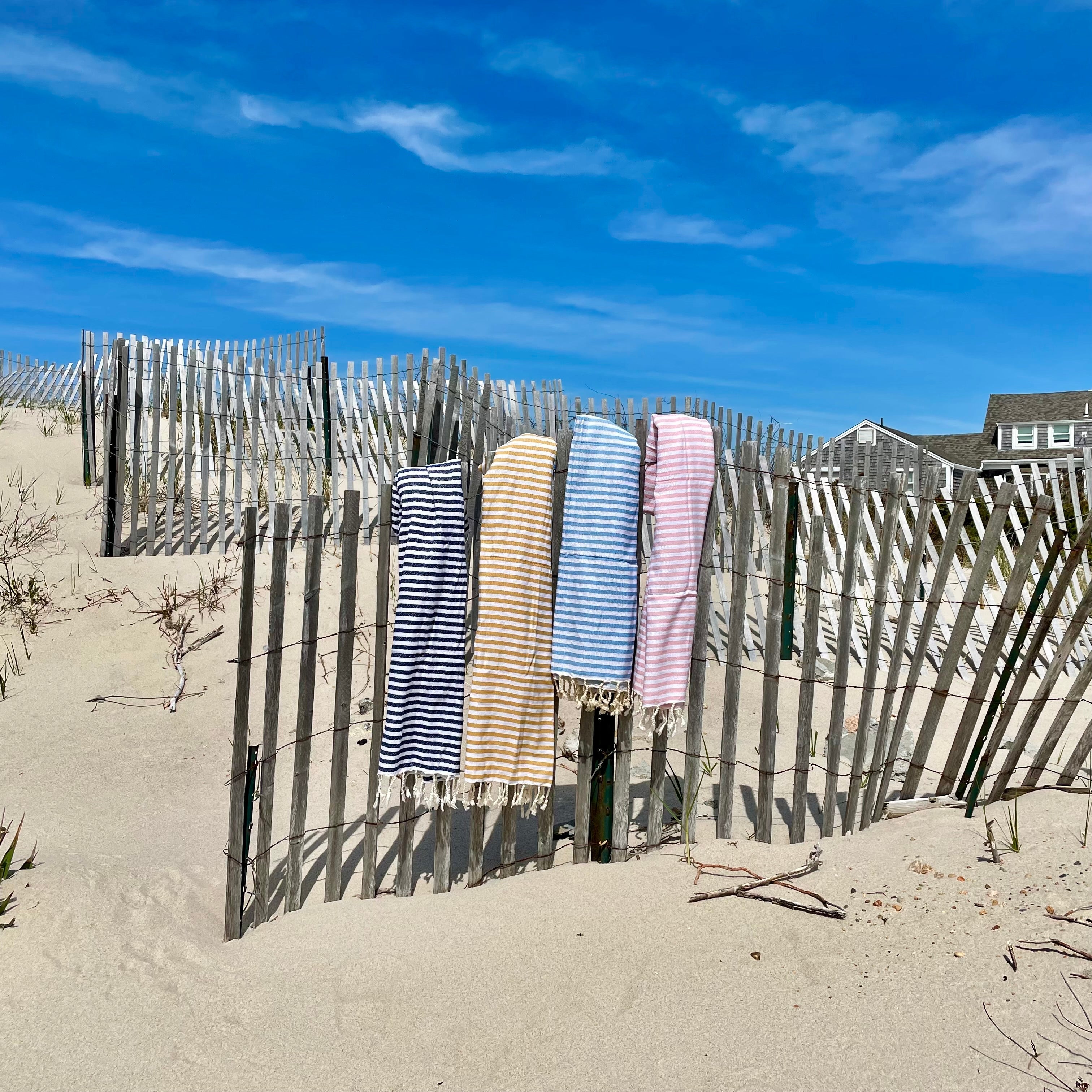 No trip to the beach is complete without a Cape Cod Beach Chair blanket and beach towel