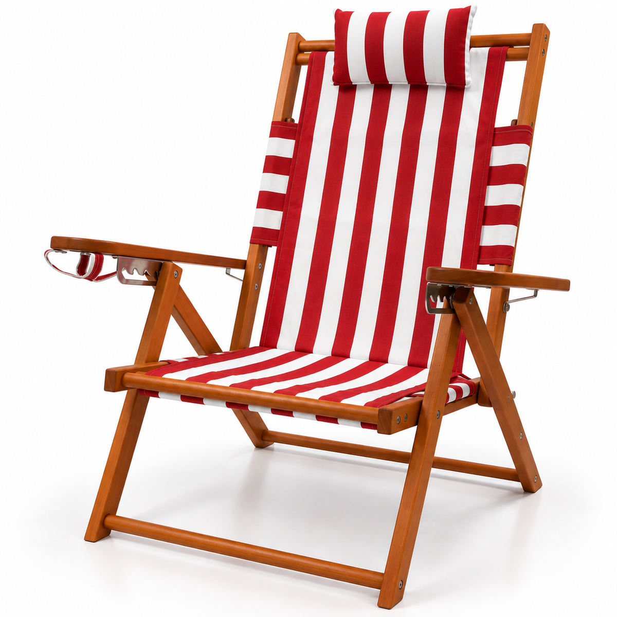 Nauset Recliner-Red Cabana Stripe
