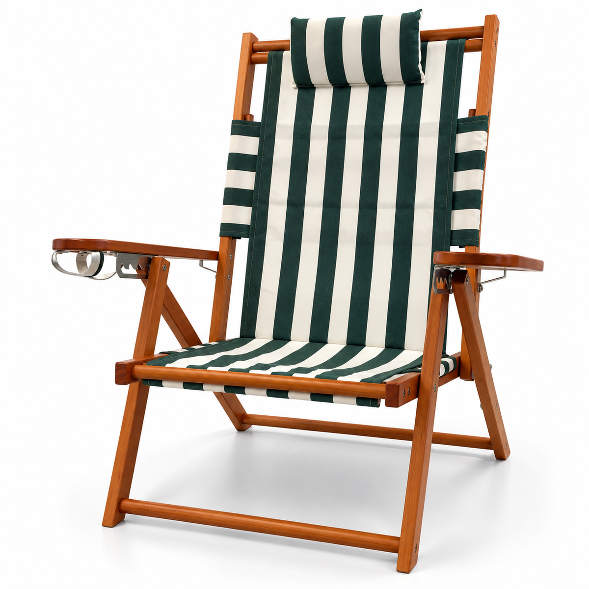 Nauset Recliner-Green Cabana Stripe