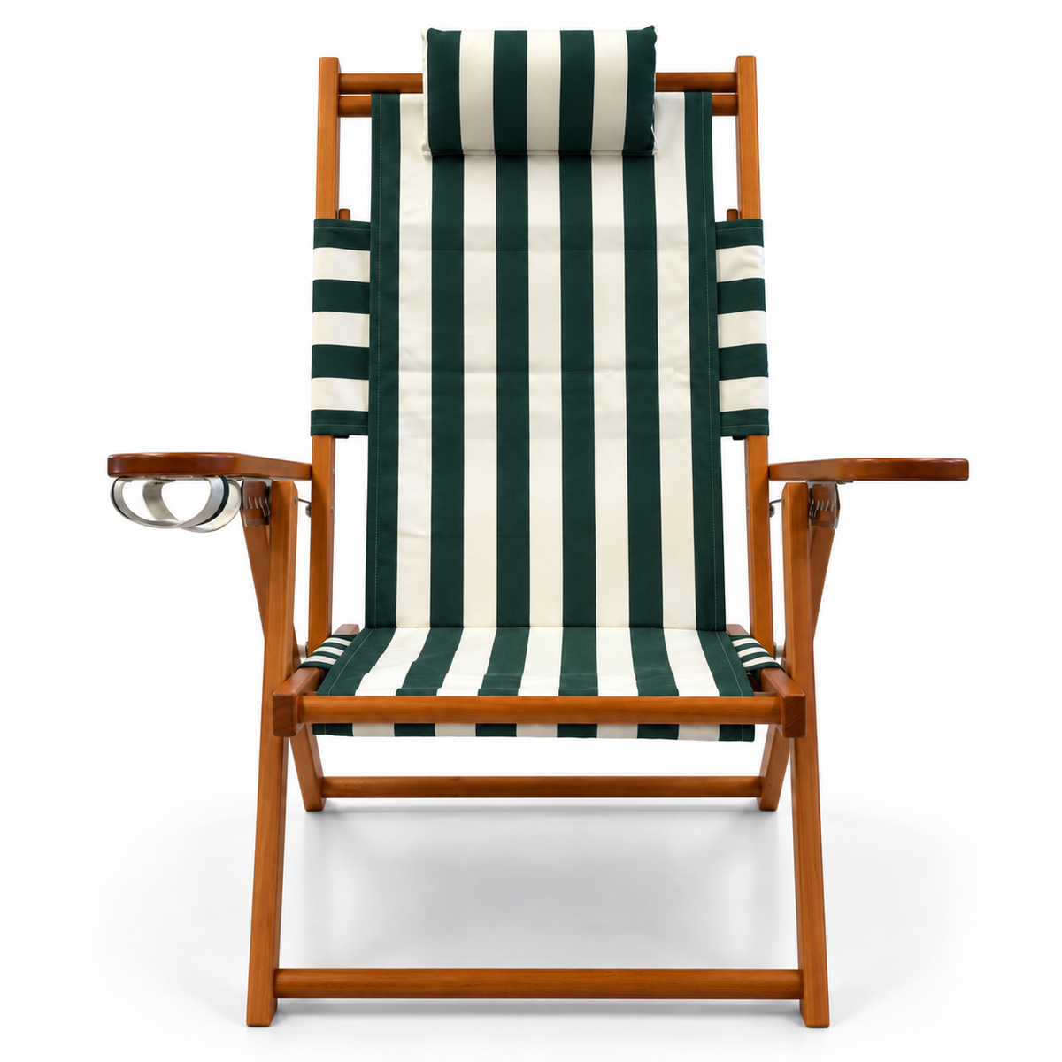 Nauset Recliner-Green Cabana Stripe