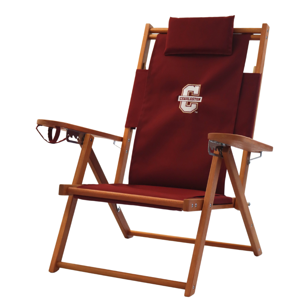 College of Charleston SC official logo beach chair.