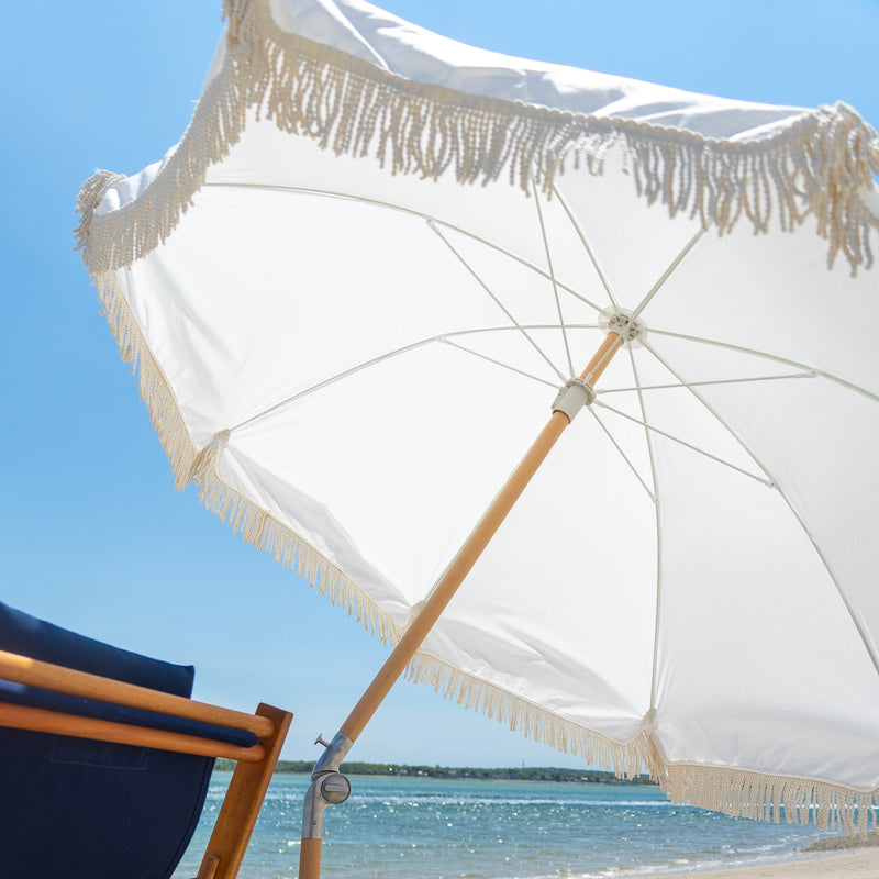 Premium Beach Umbrella- Cloud White