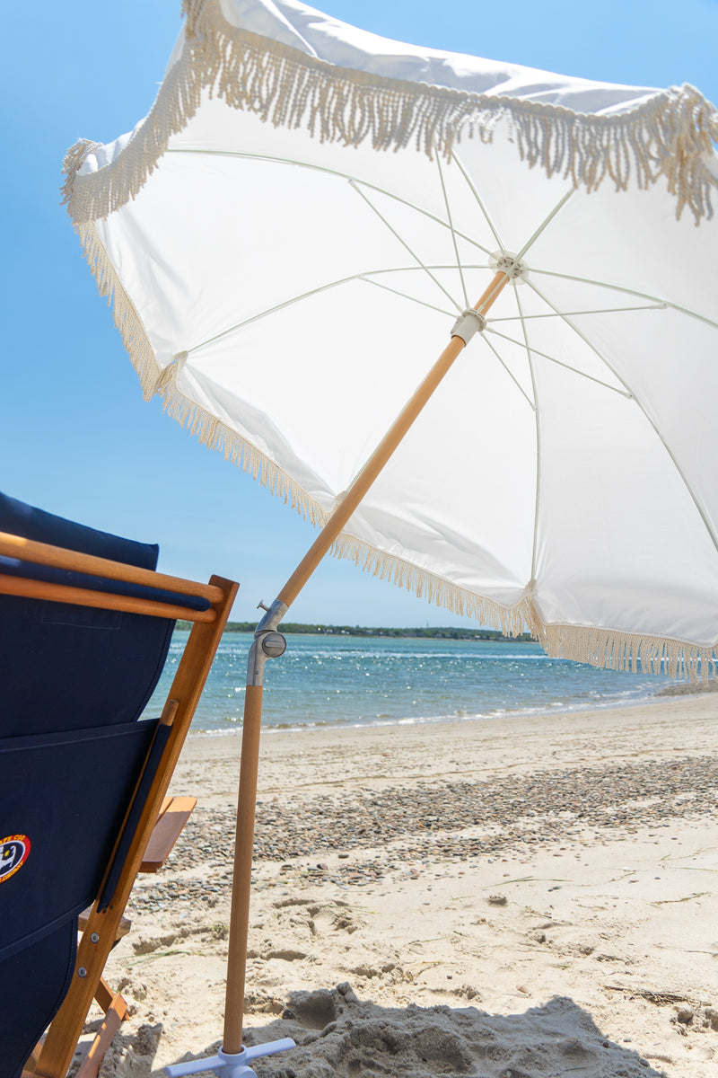 Premium Beach Umbrella- Cloud White