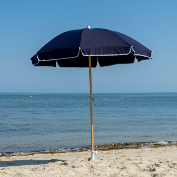 Premium Beach Umbrella- Navy (No Tassels)