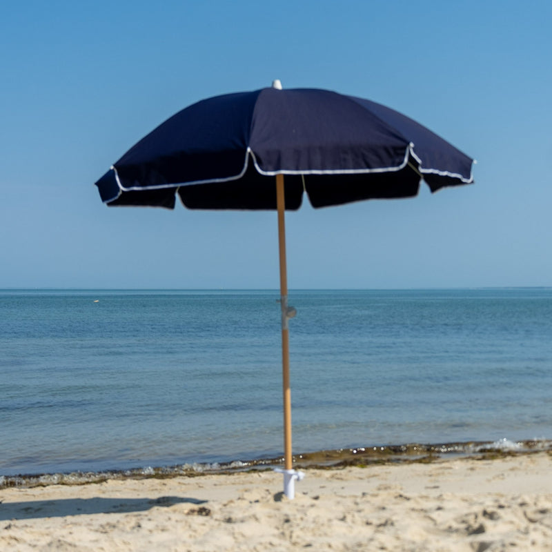 Premium Beach Umbrella- Navy (No Tassels)