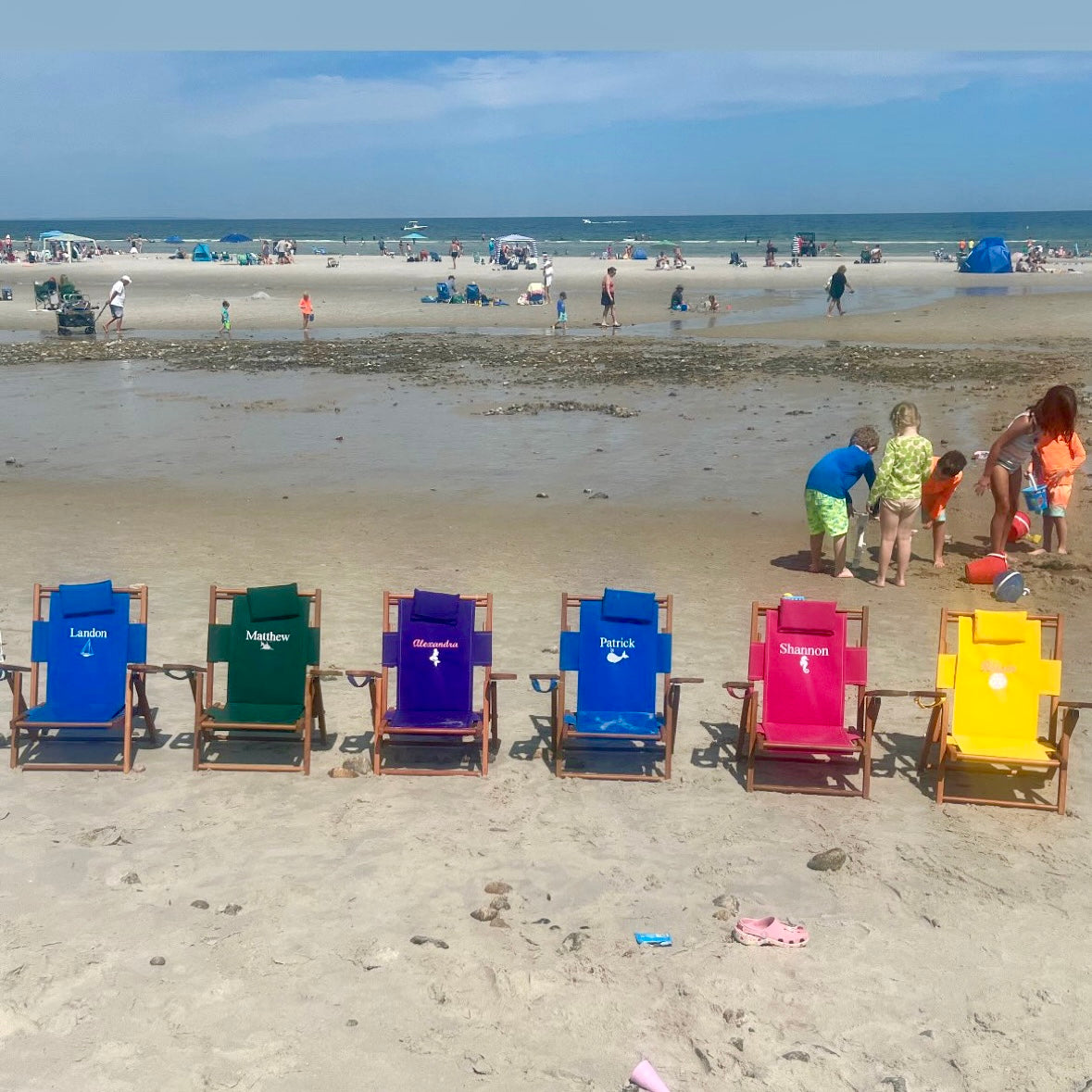 Children playing on the beach Cape Cod MA.