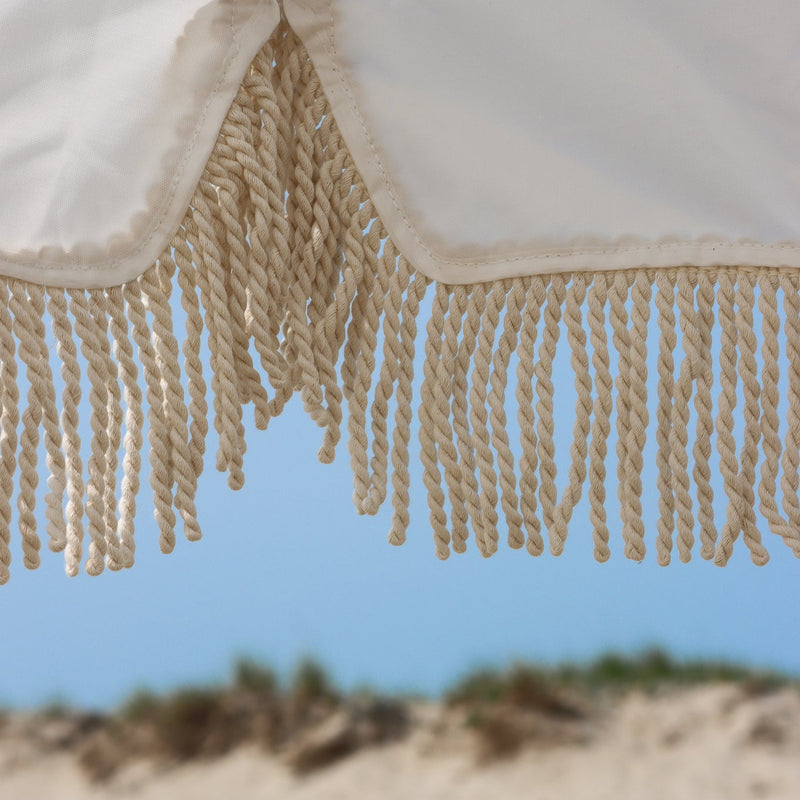 Premium Beach Umbrella- Cloud White