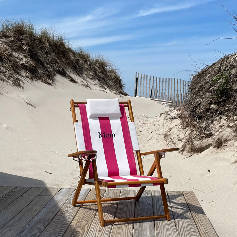 Nauset Recliner- Pink Cabana Stripe