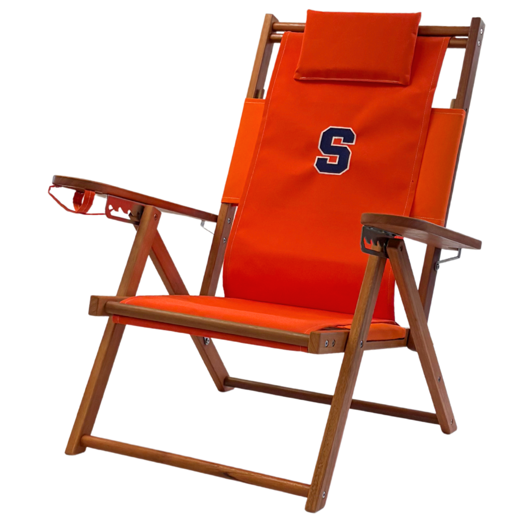 Syracuse University Logo Beach Chair-Orange