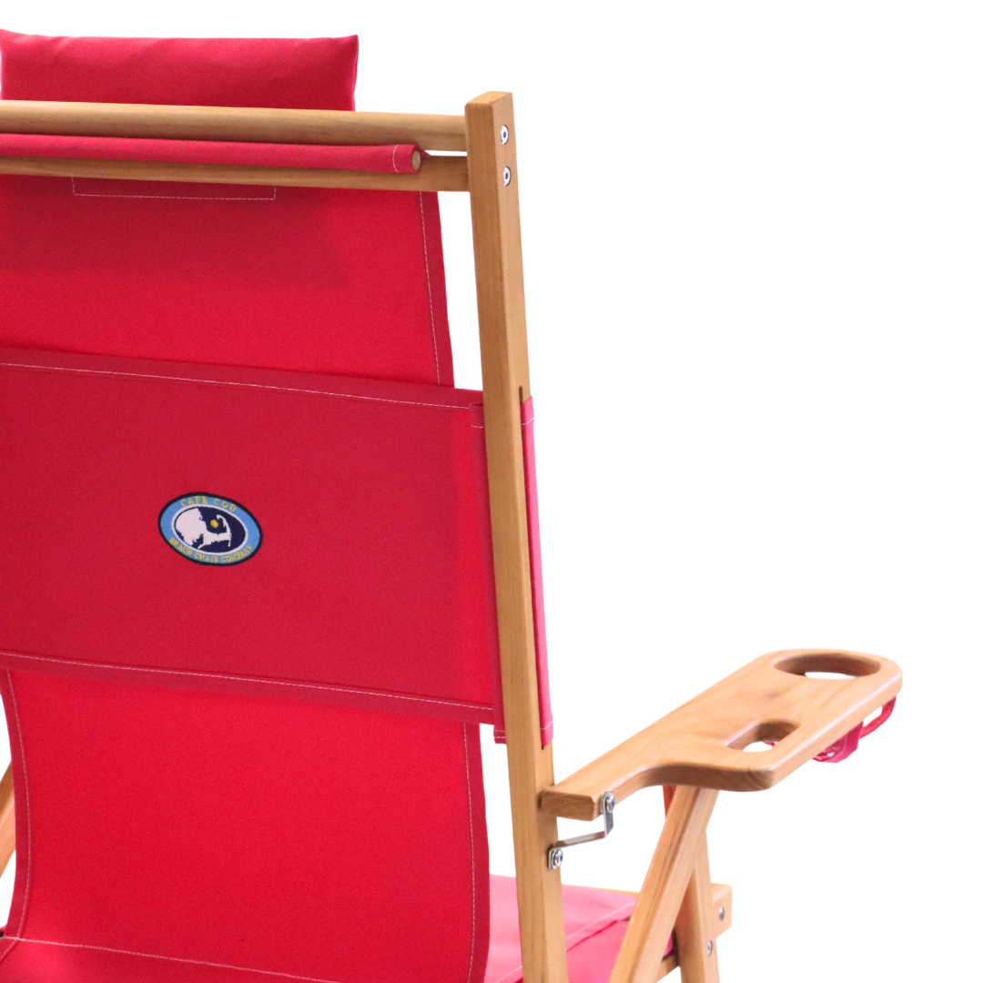 Teak Nauset Recliner- Pink