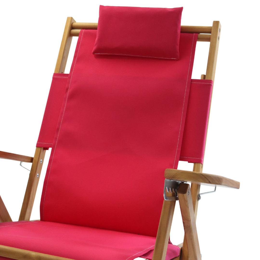 Teak Nauset Recliner- Pink