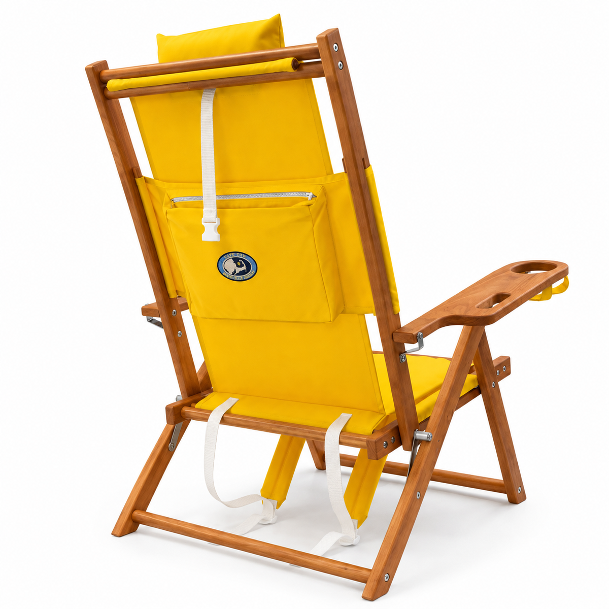 Great Island Backpack Beach Chair- Yellow