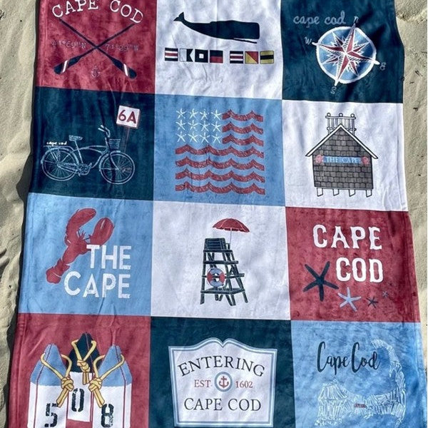 Patchwork Cape Cod Beach Blanket