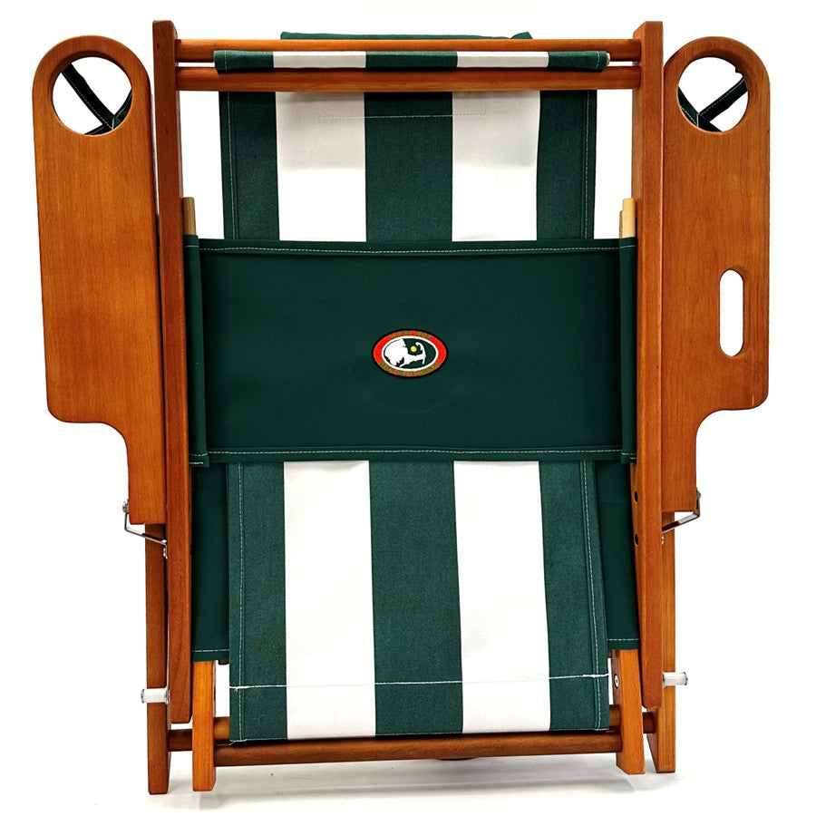 Nauset Recliner- Celtic Coast Green Stripe Beach Chair