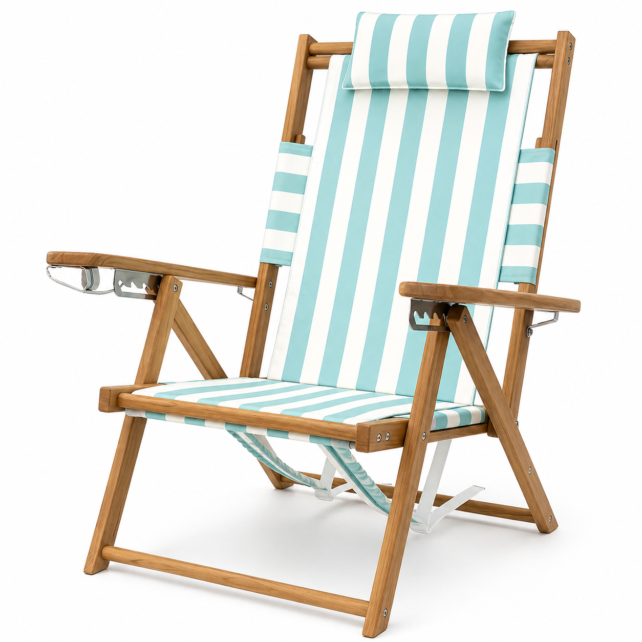 Great Island Backpack Chair- Sea Foam Cabana Stripe