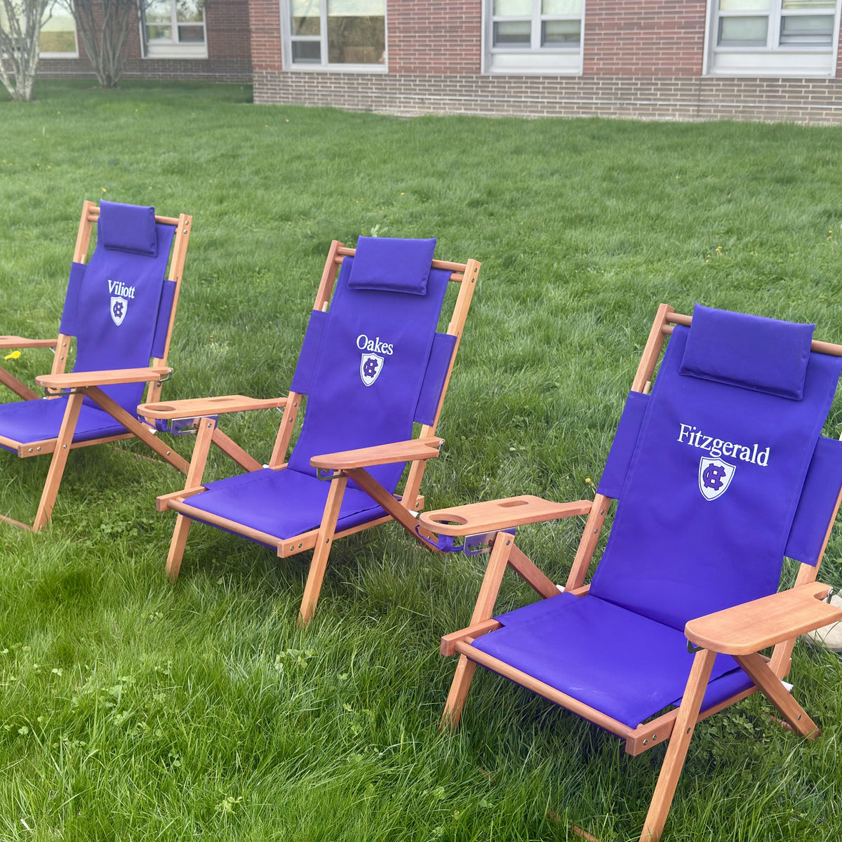 Holy Cross Logo Beach Chair