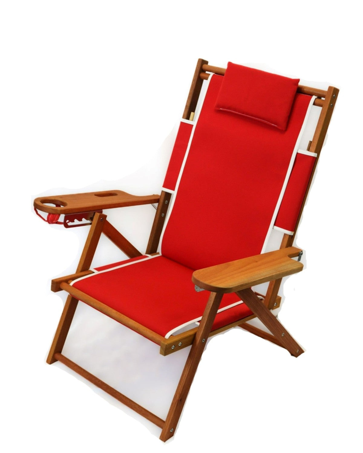 Nauset Recliner Trimmed Red