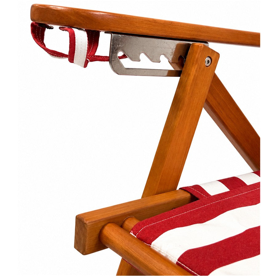 Great Island Backpack Chair- Red Cabana Stripe