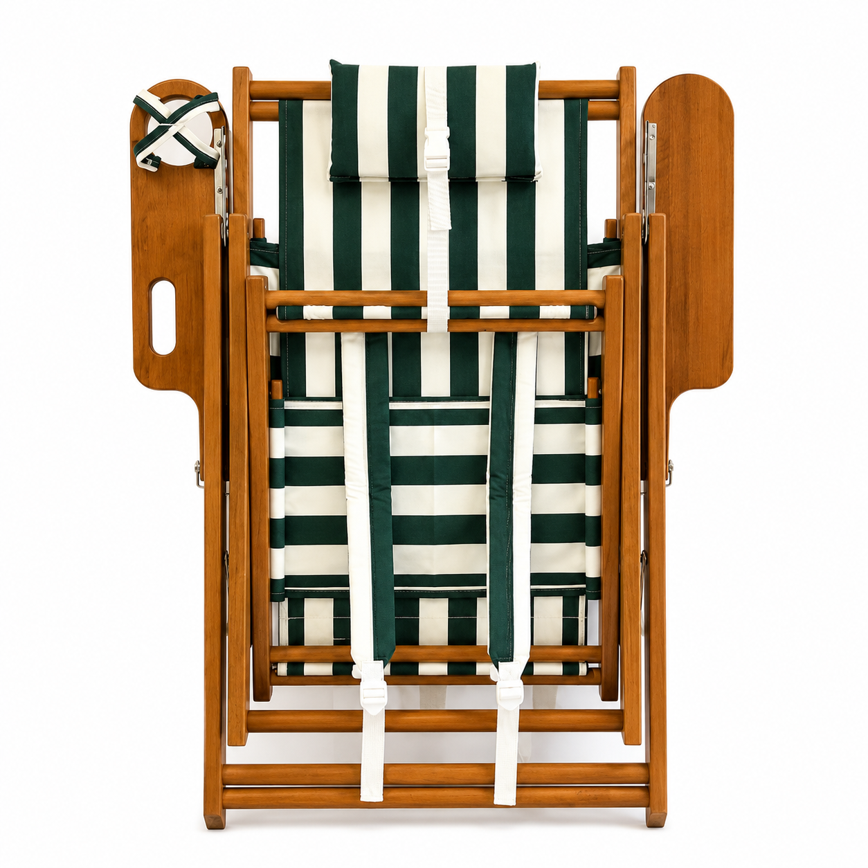 High Tide Backpack Chair- Green Cabana Stripe