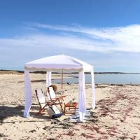 Premium Beach Cabana- Cloud White